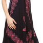 Sakkas Arminat Batik Print Adjustable Strap Embroidered Handkerchief Hem Dress