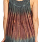 Sakkas Freya Dip Dyed Tie Dye Tank with Sequins and Embroidery