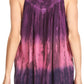 Sakkas Freya Dip Dyed Tie Dye Tank with Sequins and Embroidery