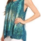 Sakkas Freya Dip Dyed Tie Dye Tank with Sequins and Embroidery