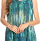 Sakkas Freya Dip Dyed Tie Dye Tank with Sequins and Embroidery