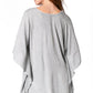 Sakkas Regina Women's Lightweight Stonewashed Poncho Top Blouse Caftan Cover up