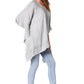 Sakkas Regina Women's Lightweight Stonewashed Poncho Top Blouse Caftan Cover up