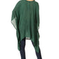 Sakkas Regina Women's Lightweight Stonewashed Poncho Top Blouse Caftan Cover up