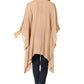Sakkas Regina Women's Lightweight Stonewashed Poncho Top Blouse Caftan Cover up