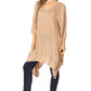 Sakkas Regina Women's Lightweight Stonewashed Poncho Top Blouse Caftan Cover up