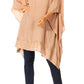 Sakkas Regina Women's Lightweight Stonewashed Poncho Top Blouse Caftan Cover up