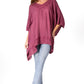 Sakkas Regina Women's Lightweight Stonewashed Poncho Top Blouse Caftan Cover up