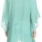 Sakkas Regina Women's Lightweight Stonewashed Poncho Top Blouse Caftan Cover up