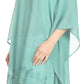 Sakkas Regina Women's Lightweight Stonewashed Poncho Top Blouse Caftan Cover up
