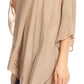 Sakkas Regina Women's Lightweight Stonewashed Poncho Top Blouse Caftan Cover up