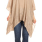 Sakkas Regina Women's Lightweight Stonewashed Poncho Top Blouse Caftan Cover up