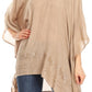 Sakkas Regina Women's Lightweight Stonewashed Poncho Top Blouse Caftan Cover up