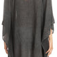 Sakkas Regina Women's Lightweight Stonewashed Poncho Top Blouse Caftan Cover up