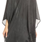 Sakkas Regina Women's Lightweight Stonewashed Poncho Top Blouse Caftan Cover up