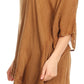Sakkas Regina Women's Lightweight Stonewashed Poncho Top Blouse Caftan Cover up