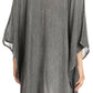 Sakkas Regina Women's Lightweight Stonewashed Poncho Top Blouse Caftan Cover up
