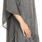 Sakkas Regina Women's Lightweight Stonewashed Poncho Top Blouse Caftan Cover up