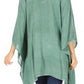 Sakkas Regina Women's Lightweight Stonewashed Poncho Top Blouse Caftan Cover up