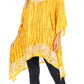 Sakkas Alizia Lightweight Embroidery Batik Top Tunic Blouse Caftan Cover up Poncho