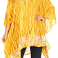 Sakkas Alizia Lightweight Embroidery Batik Top Tunic Blouse Caftan Cover up Poncho