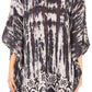 Sakkas Alizia Lightweight Embroidery Batik Top Tunic Blouse Caftan Cover up Poncho