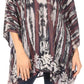Sakkas Alizia Lightweight Embroidery Batik Top Tunic Blouse Caftan Cover up Poncho