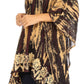 Sakkas Alizia Lightweight Embroidery Batik Top Tunic Blouse Caftan Cover up Poncho