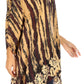 Sakkas Alizia Lightweight Embroidery Batik Top Tunic Blouse Caftan Cover up Poncho