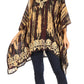 Sakkas Alizia Lightweight Embroidery Batik Top Tunic Blouse Caftan Cover up Poncho