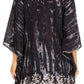 Sakkas Alizia Lightweight Embroidery Batik Top Tunic Blouse Caftan Cover up Poncho