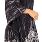Sakkas Alizia Lightweight Embroidery Batik Top Tunic Blouse Caftan Cover up Poncho
