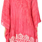 Sakkas Alizia Lightweight Embroidery Batik Top Tunic Blouse Caftan Cover up Poncho