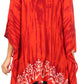 Sakkas Alizia Lightweight Embroidery Batik Top Tunic Blouse Caftan Cover up Poncho