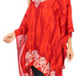 Sakkas Alizia Lightweight Embroidery Batik Top Tunic Blouse Caftan Cover up Poncho