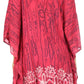 Sakkas Alizia Lightweight Embroidery Batik Top Tunic Blouse Caftan Cover up Poncho