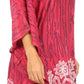 Sakkas Alizia Lightweight Embroidery Batik Top Tunic Blouse Caftan Cover up Poncho