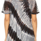 Sakkas Flavia Womens Everyday Blouse Top with Tie-dye & Block Print Light and Soft