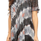 Sakkas Flavia Womens Everyday Blouse Top with Tie-dye & Block Print Light and Soft
