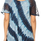 Sakkas Flavia Womens Everyday Blouse Top with Tie-dye & Block Print Light and Soft