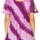 Sakkas Flavia Womens Everyday Blouse Top with Tie-dye & Block Print Light and Soft