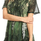 Sakkas Jannat  Short Sleeve Casual Work Top Blouse in Tie-Dye with Embroidery Lace