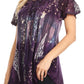 Sakkas Jannat  Short Sleeve Casual Work Top Blouse in Tie-Dye with Embroidery Lace
