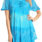 Sakkas Parisa Casual Summer Short Sleeve Top Blouse with Corset and Embroidery