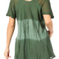 Sakkas Parisa Casual Summer Short Sleeve Top Blouse with Corset and Embroidery