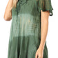 Sakkas Parisa Casual Summer Short Sleeve Top Blouse with Corset and Embroidery
