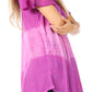 Sakkas Parisa Casual Summer Short Sleeve Top Blouse with Corset and Embroidery