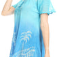 Sakkas Magda Womens Short Sleeve Flare Bohemian Blouse Top Lace Batik Printed