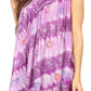 Sakkas Aria Womens Sleeveless V-neck Tank Top Tie-dye with Sequin & Embroidery