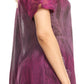 Sakkas Lily Casual Everyday Summer Short Sleeve Top Blouse with Block Print & Lace